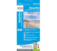 Carte de randonnée IGN TOP 25 n° 1434 OT - Hourtin (lac d'Hourtin & lac de Carcans)