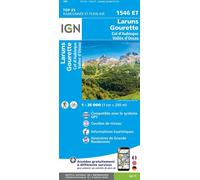 Carte de randonnée IGN TOP 25 n° 1546 ET - Laruns, Gourette (Vallée d'Ossau, Pyrénées)