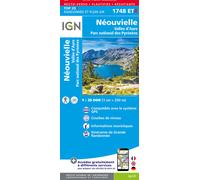 Carte de randonnée IGN TOP 25 n° 1748 ETR (résistante) - Néouvielle, Vallée d'Aure & PN des Pyrénées