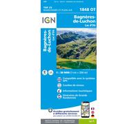 Carte de randonnée IGN TOP 25 n° 1848 OT - Bagnères-de-Luchon & Lac d'Oô (Pyrénées)
