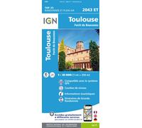 Carte de randonnée IGN TOP 25 n° 2043 ET - Toulouse, Forêt de Bouconne