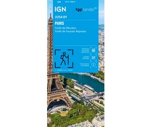 Carte de randonnée IGN TOP 25 n° 2314 OT - Paris, Forêts de Meudon et Fausses Reposes