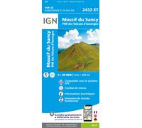 Carte de randonnée IGN TOP 25 n° 2432 ET - Massif du Sancy (Massif Central)