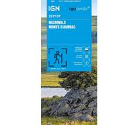 Carte de randonnée IGN TOP 25 n° 2537 OT - Nasbinals, Monts d'Aubrac