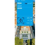 Carte de randonnée IGN TOP 25 n° 2545 ET - Béziers