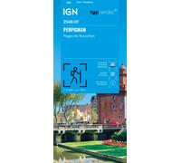Carte de randonnée IGN TOP 25 n° 2548 OT - Perpignan, Plages du Roussillon