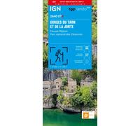 Carte de randonnée IGN TOP 25 n° 2640 OTR (résistante) - Gorges du Tarn et de la Jonte, Causse Méjan (PN des Cévennes)