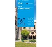 Carte de randonnée IGN TOP 25 n° 2643 ET - Clermont-L'Hérault