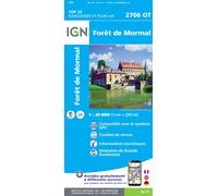 Carte de randonnée IGN TOP 25 n° 2706 OT - Forêt de Mormal