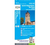 Carte de randonnée IGN TOP 25 n° 2741 ET - Saint-Hippolyte-du-Fort, Anduze, Saint-Jean-du-Gard