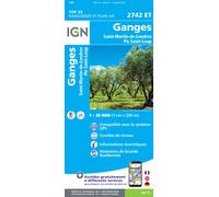 IGN – Carte topographique – Ganges / Saint-Martin-de-Londres / Pic Saint-Loup – Taille unique