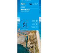 Carte de randonnée IGN TOP 25 n° 2743 ET - Montpellier, Palavas-les-Flots