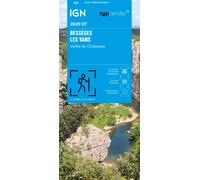 Carte de randonnée IGN TOP 25 n° 2839 OT - Bessèges, Les Vans, Vallée du Chassezac