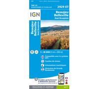 Carte de randonnée IGN TOP 25 n° 2929 ET- Beaujeu, Belleville, Haut Beaujolais
