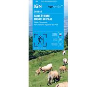 Carte de randonnée IGN TOP 25 n° 2933 ET - Massif du Pilat, Saint-Etienne, Saint-Chamond, PNR du Pilat