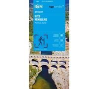 Carte de randonnée IGN TOP 25 n° 2941 OT - Uzès, Remoulins, Pont du Gard