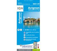 IGN – Carte topographique Avignon / Châteauneuf-Du-Pape – Taille unique