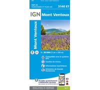 Carte de randonnée IGN TOP 25 n° 3140 ET - Mont Ventoux (Provence)