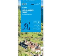 Carte de randonnée IGN TOP 25 n° 3226 ET - Lons-le-Saunier, Poligny, Reculée de Baume