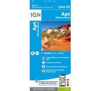 Carte de randonnée IGN TOP 25 n° 3242 OT - Apt & Parc Naturel Régional du Luberon