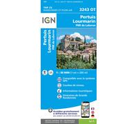 Carte de randonnée IGN TOP 25 n° 3243 OT - Pertuis, Lourmarin & PNR du Luberon