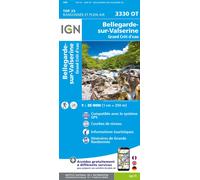Carte de randonnée IGN TOP 25 n° 3330 OT - Bellegard-sur-Valserine, Grand Crêt d'eau (Alpes)