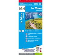 Carte de randonnée IGN TOP 25 n° 3336 OTR (résistante) - La Mure & Valbonnais (Alpes)