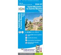 Carte de randonnée IGN TOP 25 n° 3344 OT - Saint-Maximin-la-Sainte-Baume