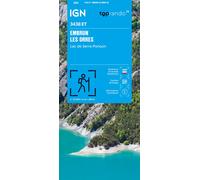 Carte de randonnée IGN TOP 25 n° 3438 ET - Embrun, les Orres & Lac de Serre-Ponçon