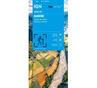 Carte de randonnée IGN TOP 25 n° 3441 OT - Barrême & Vallée de l'Asse & PNR du Verdon