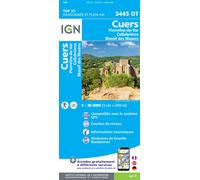 Carte de randonnée IGN TOP 25 n° 3445 OT - Cuers, Pierrefeu-du-Var, Collobrières, Massif des Maures
