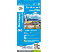 Carte de randonnée IGN TOP 25 n° 3519 OT - Remiremont, Le Val-d'Ajol, Plombières-les-Bains
