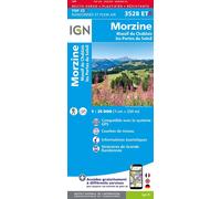 Carte de randonnée IGN TOP 25 n° 3528 ETR (résistante) - Morzine & Massif du Chablais (Alpes)
