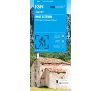 Carte de randonnée IGN TOP 25 n° 3542 ET - Haut Estéron, Préalpes d'Azur