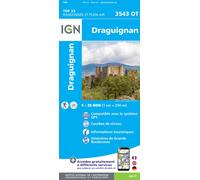 Carte de randonnée IGN TOP 25 n° 3543 OT - Draguignan