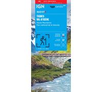 Carte de randonnée IGN TOP 25 n° 3633 ETR (résistante) - Tignes, Val d'Isère, Haute Maurienne, PN de la Vanoise