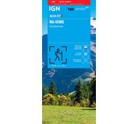 Carte de randonnée IGN TOP 25 n° 3634 OTR (résistante) - Val Cenis, Charbonnel