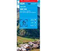 Carte de randonnée IGN TOP 25 n° 3637 OTR (résistante) - Mont Viso, St Véran & Aiguilles (Queyras)