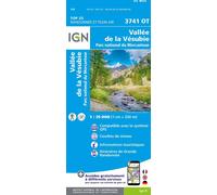 IGN Carte topographique 3741OT Vallée de la Vésubie – Parc du Mercantour – 1:25 000