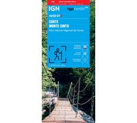 Carte de randonnée IGN TOP 25 n° 4250 OTR (Résistante) - Corte & Monte Cinto (PNR de Corse)