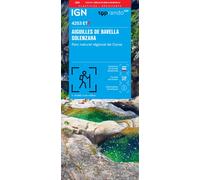 Carte de randonnée IGN TOP 25 n° 4253 ETR (résistante) - Aiguilles de Bavella, Solenzara (Corse)