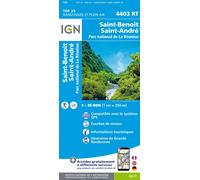 Carte de randonnée IGN TOP 25 n° 4403 RT - Saint Benoit, Saint André (Ile de La Réunion, Nord-Est)