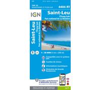 Carte de randonnée IGN TOP 25 n° 4404 RT - Saint Leu, l'Etang Salé (Ile de La Réunion, Sud-Ouest)