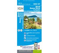 Carte de randonnée IGN TOP 25 n° 4602 GT - Nord de Basse-Terre (Guadeloupe)