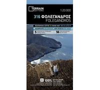 Carte de randonnée - Ile Folegandros (Grèce), n° 316 | Terrain Cartography