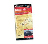 Carte de randonnée imperméable - Katahdin & parc d'État de Baxter | Map Adventures