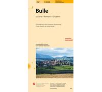 Carte de randonnée imperméable n° 252T - Bulle (Suisse) | Swisstopo - Excursions au 1/50 000