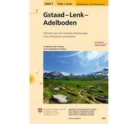 Carte de randonnée imperméable n° 3304T - Gstaad, Lenk, Adelboden (Suisse) | Swisstopo - 1/33 333