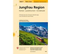 Carte de randonnée imperméable n° 3323T - Jungfrau Region (Suisse) | Swisstopo - 1/33 333