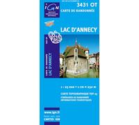 Carte de randonnée : Lac d'Annecy